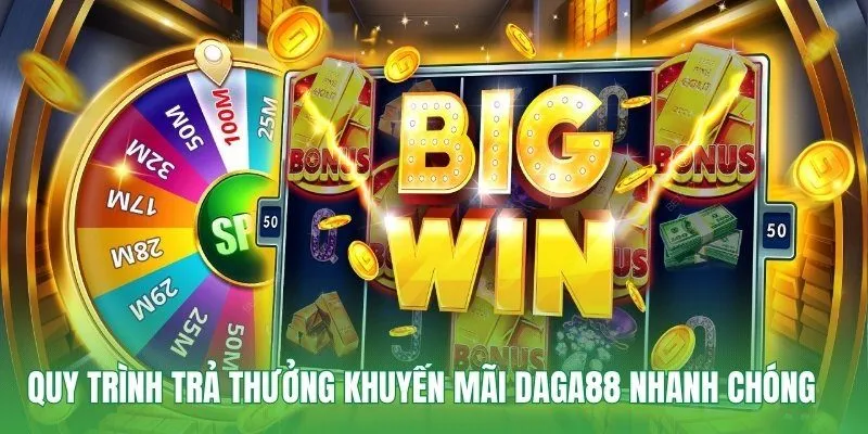 Quy trình trả thưởng khuyến mãi Daga88 nhanh chóng 